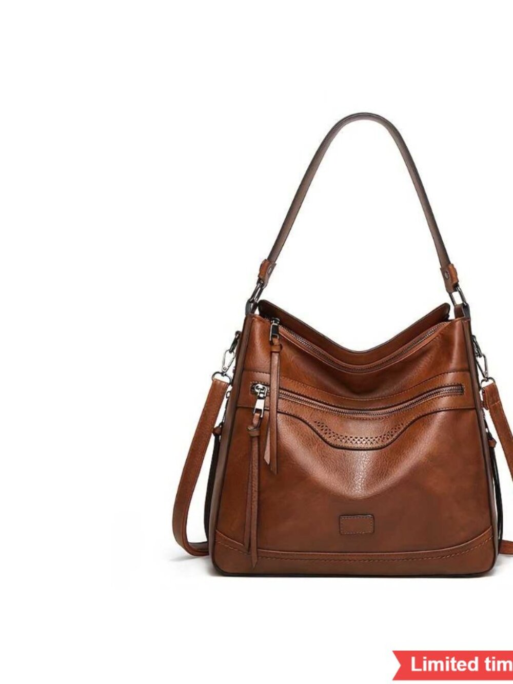 Cowhide Leather Hobo Bag Soft Large Capacity Designer Shoulder Crossbody